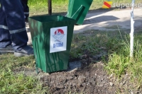 Ош шаарынын борбордук көчөлөрүнө 500 даана таштанды челек орнотулууда