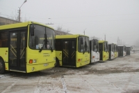 Ош шаарына эл ташый турган 30 автобус алынып келинди (фото)