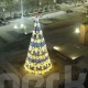 Бишкекте "Ала-Тоо" аянтына орнотулган балатынын оттору күйдү (фоторепортаж)
