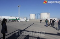 Ош Эл аралык аэропортунун Авиашаарчасында жайгашкан май куюучу станцияда өрт өчүрүү боюнча машыгуу болуп өттү (фото)