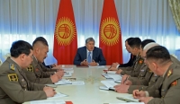 Алмазбек Атамбаев күч түзүмдөрүнүн башчылары менен кеңешме өткөрдү