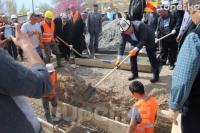 Баткен районунун Самаркандек айылында 150 орундуу мектептин курулушу башталды