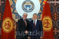 Президент Алмазбек Атамбаев Германиянын тышкы иштер министри менен жолугушту