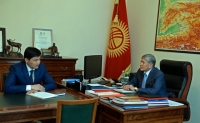 Алмазбек Атамбаевге мамлекеттик аудит системин реформалоо иштери тууралуу маалымат берилди