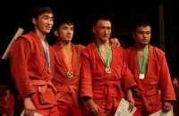 Бишкекте самбо спорту боюнча өлкө чемпиондугу аяктап, 9 салмак категориясында жеңүүчүлөр аныкталды