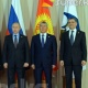 Президент Алмазбек Атамбаев Жогорку евразиялык экономикалык кеңешке мүчө мамлекет башчыларынын тар курамындагы жыйынына катышууда
