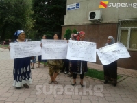 Маевка айылынын тургундары жер маселеси боюнча митингге чыгышты (фото)