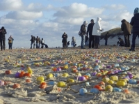 Германиядагы аралдын жээгин "Kinder Сюрприздер" каптады