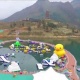 Кытайда дүйнөдөгү эң узун, сууда калкып турган жол курулду (видео)