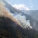 "Теплые Ключи" эс алуу жайынын 15 гектар аянтында куураган чөп жана арчалар күйүп жатат