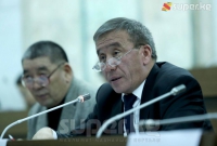 Депутаттар Токтогулдагы Кара-Суу көлүндө балык чарбасын токтоткону жатышат