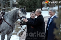 Алмазбек Атамбаев Путинге тулпар белек кылды