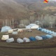 Өзгөндө жер көчкүдөн жабыркагандарга чатырлар берилди