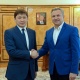 Сапар Исаков Кыргыз-Орус өнүктүрүү фондунун өкүлү менен жолугушту