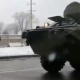 Бишкекте БТР менен БМВ үлгүсүндөгү жеңил унаа сүзүштү