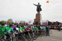 Ош шаарында массалык веложүрүш болду