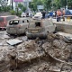 Киевде ысык суу өтүүчү түтүк жарылып, атып чыккан суу 7-кабатка чейин жетти