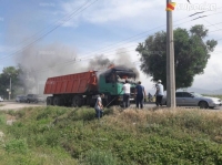 "ЭЛДИК КАБАРга" жооп: Кара-Жыгач конушунда күйгөн КамАЗдан чыккан өрт зымдардын чукул туташуусунан келип чыккан