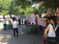 Бүгүн Бишкекте митингге чыккандар БУУнун башкы катчысына кат жөнөтүштү