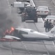 АКШда эки кыймылдаткычтуу учак жолго кулап, эки адам жабыркады