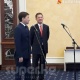 Өкмөт башчы Сапар Исаков "Газпромдун" башчысы Алексей Миллер менен башкы кеңсенин ачылышына катышты
