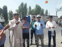 Ош-Бишкек жолунда каза болгондорго багышталып куран окулуп, түлөө өткөрүлдү