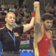 Күрөш боюнча Дүйнө чемпиондугу: Эламан Догдурбек уулу атаандашын 1 мүнөттө утуп чейрек финалга чыкты