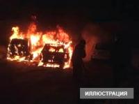 Талас-Тараз унаа жолунда 2 унаа сүзүшүп, унаалар толугу менен күйүп кетти