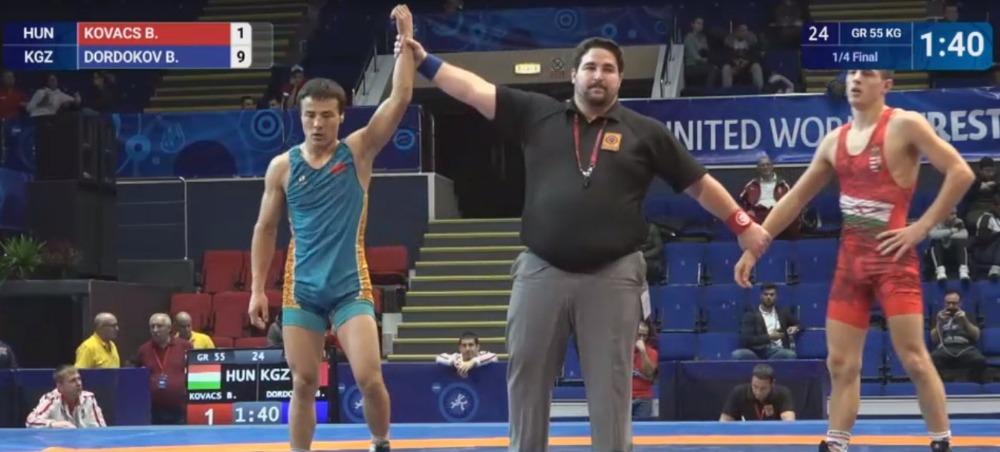 Балбай Дордоков чейрек финалдагы беттеште