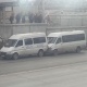 Бишкектин Абдрахманов көчөсүндө 3 маршруттук такси сүзүшүп, 7 адам жабыркады