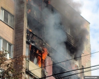 Бишкекте өрт чыккан үйдүн бешинчи кабатынан секирип кеткен 14 жаштагы бала каза болду