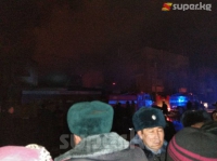 "Ош базарындагы" өрт кайрадан мурда өрттөнгөн бөлүгүнөн чыкты (фото)