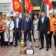 Ошто футзал боюнча Өлкө чемпиону аталган "EREM" командасын салтанаттуу тосуп алышты