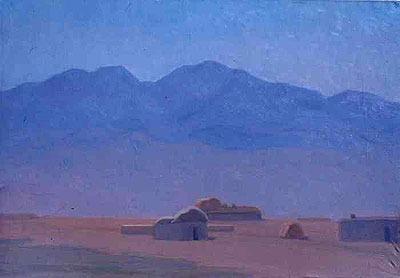 Гапар Айтиев. "Эски кыштак". Май боёк. 1976.