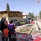Кадамжайда ажылык сапардан келгендерди өзгөчө тосуп алышат (сүрөт)