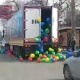 ЭЛДИК ВИДЕО: Бишкектин Чүй көчөсүнө жүк ташуучу унаа менен шар төгүлдү