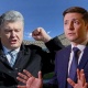 &ldquo;Сен мени алдадың го?&rdquo;. Украинанын президенттигине талапкер Володимир Зеленский дебатка келбегени үчүн Порошенко аны шылдыңдады