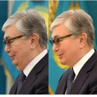 Казакстандын президенти Касым-Жомарт Токаевдин фотошоптон өткөн сүрөттөрү талкуу жаратты