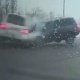 Бишкекте эки жол тандабас сүзүшүп, 3 адам жаракат алды