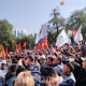 Опера жана балет театрындагы митингчилер "Ала-Тоо" аянтына жөнөштү