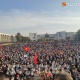 "Ала-Тоо" аянтында ар бир партия өз боз үйлөрүн тигерин айтышууда