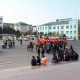 Ошто эл тарабынан бийлиги кулатылган Сооронбай Жээнбековдун тарапташтары митинг өткөрүүдө