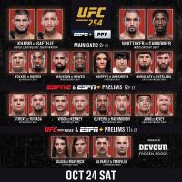 Көптөн күткөн UFC 254 турнири саналуу мүнөттөрдөн кийин старт алат