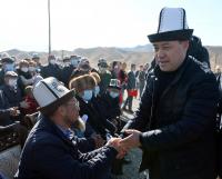 Садыр Жапаров иш сапары менен Кочкор районуна барды (сүрөттөр)