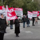 Алмазбек Атамбаевдин тарапташтары митинг өткөрүшүүдө