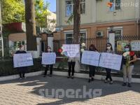 Бишкекте жарандык активисттер Беларусь элин колдоп акция уюштурушту