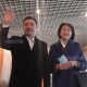 Садыр Жапаров шайлоо тилкесине жубайы менен келди (сүрөттөр)