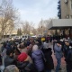 Кайрадан "Караван" соода борборунда иштегендер митингге чыгышты