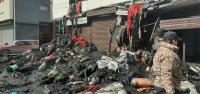 Бишкекте кездеме саткан дүкөндөн чыккан өрт толук өчүрүлдү