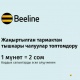 Beeline башка тармактарга чалуулардын баасын мүнөтүнө 2 сомго чейин төмөндөттү